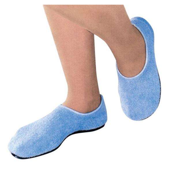 Slippers Hard Sole Pillow Paws Foam Azure Standard 7.5-8 48/Ca